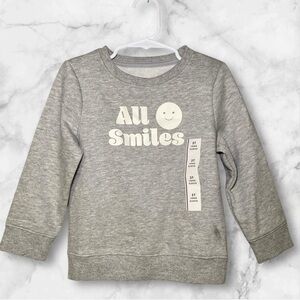 Cat & jack Gray Long Sleeve Sweatshirt, Size 3T (NWT)